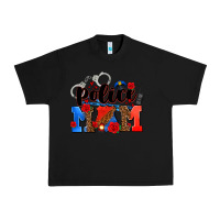 Black police mom Urban Heavy Tee - AdoDesignShop