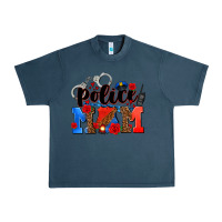 Midnight Navy police mom Urban Heavy Tee - AdoDesignShop