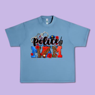 Police Mom Urban Heavy Tee Designed By Adodesignshop