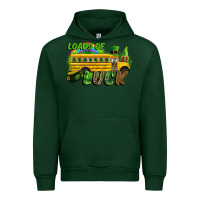 Forest Green Loads of luck School bus Urban Hoodie - CowGirlArtShop