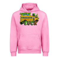 Fuchsia Pink Loads of luck School bus Urban Hoodie - CowGirlArtShop