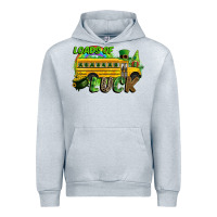 Heather Grey Loads of luck School bus Urban Hoodie - CowGirlArtShop