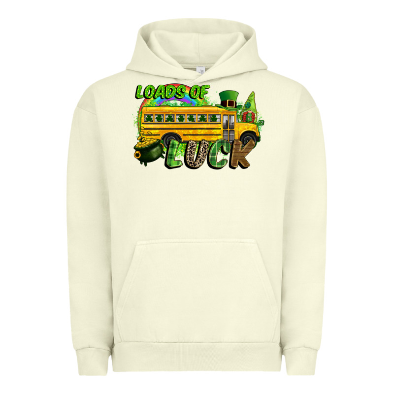 Loads Of Luck School Bus Urban Hoodie by CowGirlArtShop | Teevron