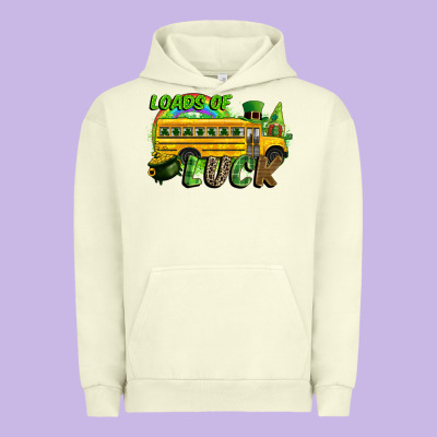 Loads Of Luck School Bus Urban Hoodie Designed By Cowgirlartshop