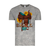 Cloud Rock saddle up cowboy western sunflowers Vintage Tee - Artiststas