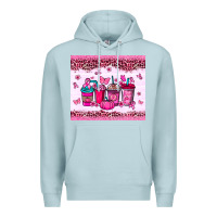 Blue Mist Breast Cancer coffee cups Premium Hoodie - NancyCooperArtShop