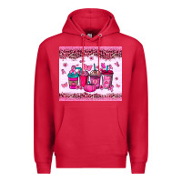 Cardinal Breast Cancer coffee cups Premium Hoodie - NancyCooperArtShop