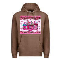 Chestnut Breast Cancer coffee cups Premium Hoodie - NancyCooperArtShop