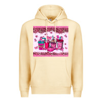 Pina Colada Breast Cancer coffee cups Premium Hoodie - NancyCooperArtShop