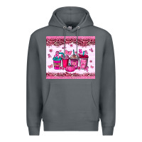 Rock Breast Cancer coffee cups Premium Hoodie - NancyCooperArtShop