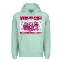 Seafoam Breast Cancer coffee cups Premium Hoodie - NancyCooperArtShop