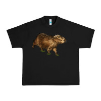 Black Capybara Urban Heavy Tee - LillyAllenDesigns