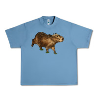 Pebble Blue Capybara Urban Heavy Tee - LillyAllenDesigns