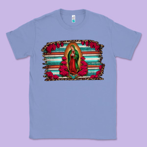 Lady Of Guadalupe Serape And Roses Classic Tee Designed By Jasminsmagicworld