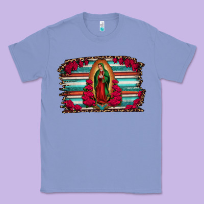 Lady Of Guadalupe Serape And Roses Classic Tee Designed By Jasminsmagicworld