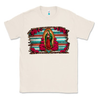 Natural lady of guadalupe serape and roses Classic Tee - Jasminsmagicworld