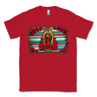 Red lady of guadalupe serape and roses Classic Tee - Jasminsmagicworld
