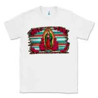 White lady of guadalupe serape and roses Classic Tee - Jasminsmagicworld