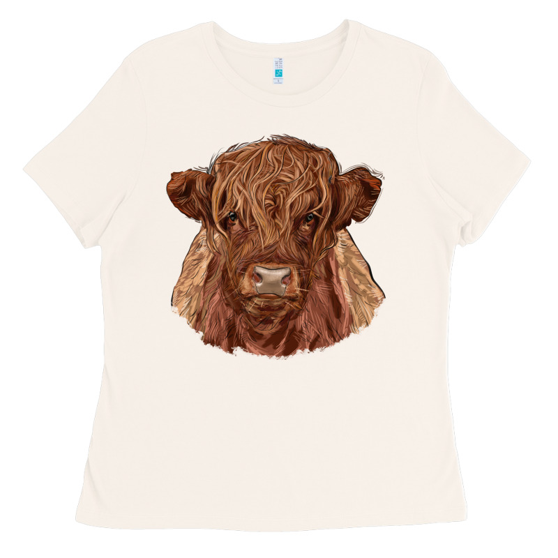 Highland Cow Ladies Tee by RanaPortraitStore | Teevron