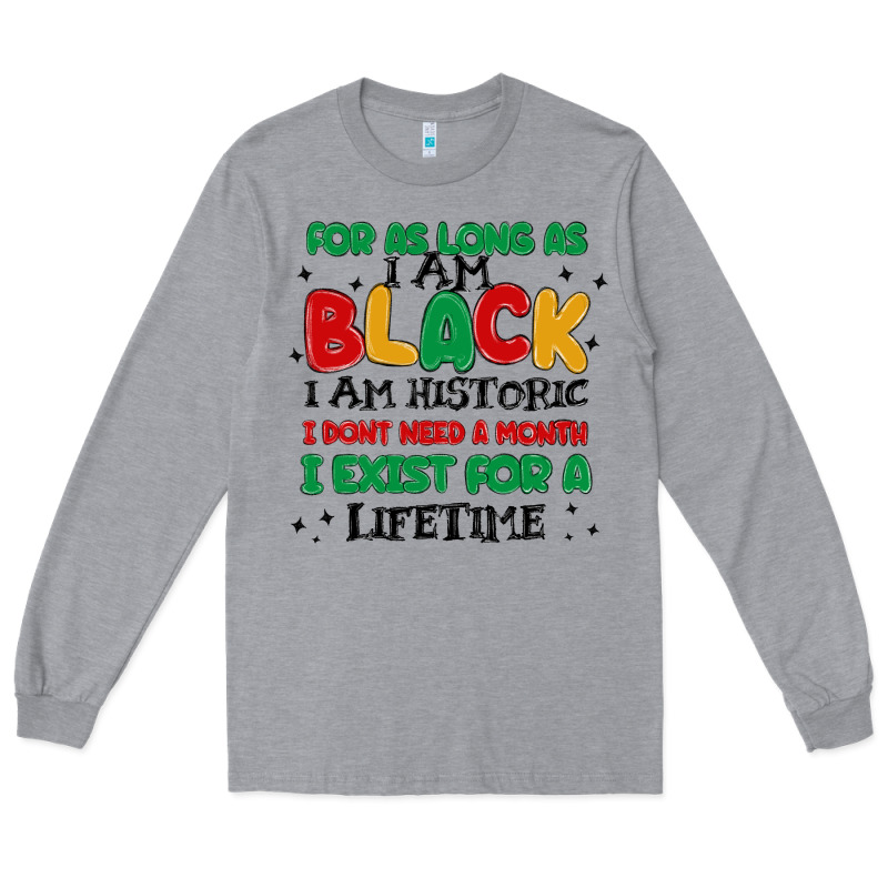 Black  Lifetime Long Sleeve Tee by MaliasSmallBusiness | Teevron