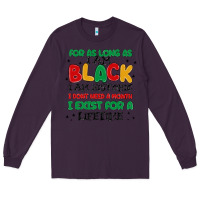 Plum black  lifetime Long Sleeve Tee - MaliasSmallBusiness