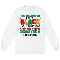 White black  lifetime Long Sleeve Tee - MaliasSmallBusiness