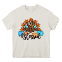 Cream thanksgiving turkey pumpkin blessed Heavy Core Tee - RanaPortraitStore