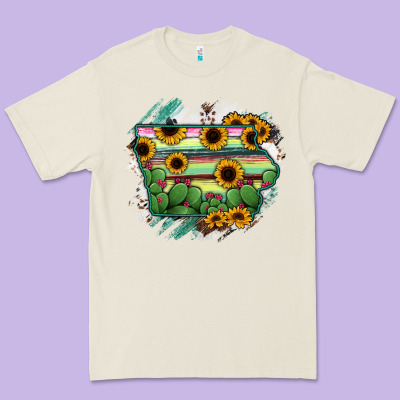 Iowa State Map Premium Tee Designed By Ranaportraitstore