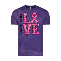 Cloud Purple faith hope love Vintage Tee - AdoDesignShop