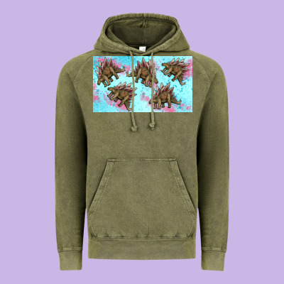 Dinosaur Stegosaurus Sippy Cup Vintage Hoodie Designed By Artiststas