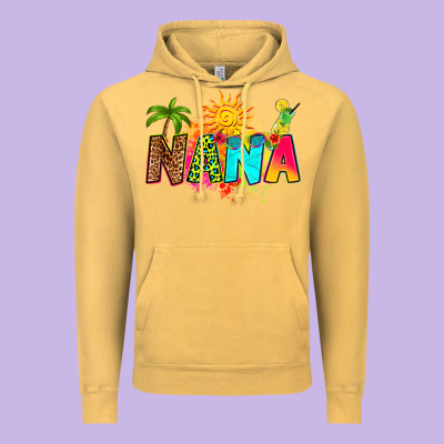 Summer Nana Vintage Hoodie Designed By Ranaportraitstore