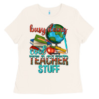 Bone busy doing cool teacher stuff Ladies Tee - texasbilliewilder