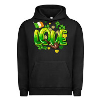 Pigment Black Love St. Patrick's Day Urban Hoodie - HowdyJamesFarm