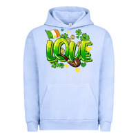 Pigment Grape Ice Love St. Patrick's Day Urban Hoodie - HowdyJamesFarm