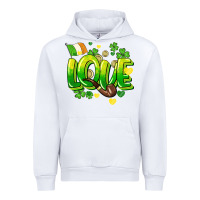White Love St. Patrick's Day Urban Hoodie - HowdyJamesFarm