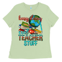 Matcha busy doing cool teacher stuff Ladies Tee - texasbilliewilder
