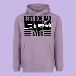 Best Dog Dad Ever Heavyweight Hoodie Designed By Bettercallsaul
