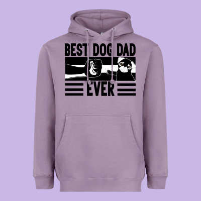Best Dog Dad Ever Heavyweight Hoodie Designed By Bettercallsaul