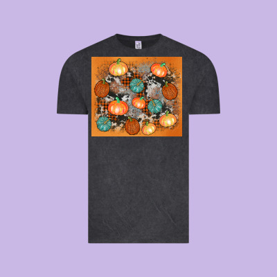 Cowhide Pumpkin Vintage Tee Designed By Adodesignshop
