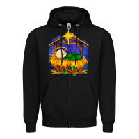 Black baby jesus Zipper Hoodie - MaliasSmallBusiness