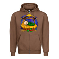 Chestnut baby jesus Zipper Hoodie - MaliasSmallBusiness