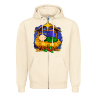 Sandshell baby jesus Zipper Hoodie - MaliasSmallBusiness
