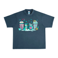 Midnight Navy winter Christmas tree cakes coffee Urban Heavy Tee - Jasminsmagicworld