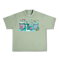 Oil Green winter Christmas tree cakes coffee Urban Heavy Tee - Jasminsmagicworld