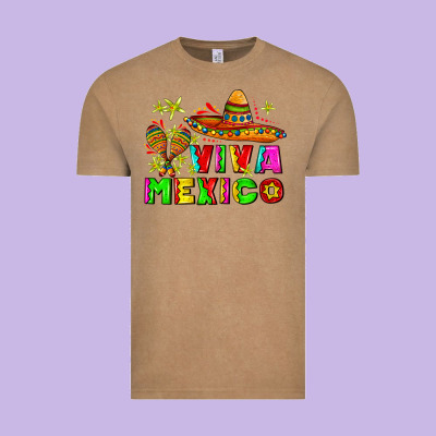 Viva Mexico Vintage Tee Designed By Adodesignshop