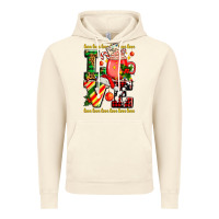 Vintage Artic love with coffee cup and christmas lights Vintage Hoodie - AdoDesignShop