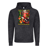 Vintage Black love with coffee cup and christmas lights Vintage Hoodie - AdoDesignShop