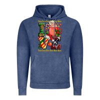 Vintage Denim love with coffee cup and christmas lights Vintage Hoodie - AdoDesignShop