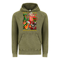 Vintage Olive love with coffee cup and christmas lights Vintage Hoodie - AdoDesignShop