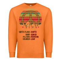 Carrot Birthplace Earth Race Human Peace Sign Hippie Premium Sweatshirt - Bettercallsaul